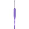 Tulip Etimo Murasaki Uncinetto - Uncinetto Ergonomico in Alluminio con Impugnatura Softgrip, Leggero e Punta Liscia per Tutti i Tipi di Filato, Manico Viola, 3.25mm - 1 Pezzo
