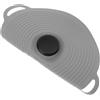 Mikinona Coperchio per Alimenti a Microonde 1 Pz. Coperchio per Mantenere La Freschezza per Ciotola Guarnizione in Silicone Anti-calore Anti-perdite Facile da Pulire Forniture da Cucina Grigio 27 Cm
