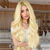 AFBeauty Parrucca frontale in pizzo biondo 613 parrucche realistiche lunghe ondulate senza colla per donne bianche parrucca frontale in pizzo HD attaccatura dei capelli naturale in fibra sintetica resistente