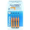 INAVA Spazzolini Interdentali 1,2 mm, Orange X4 Mono Compact Inava