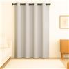 Tenda oscurante con occhielli metallici - grigio chiaro