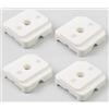 Ricreo Set 4 Perni Sostegno Compatibili con Calligaris Tavoli Doge, CS 503, Eleven, Mito Emu, Magic J - Plastica Rinforzata