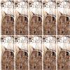 EXIN DEHCEN 10 Pezzi Tenda Oro Champagne, 1m x 2m Tende Metalliche Feste, Tenda a Frange Metalliche, Tenda Compleanno, Frangia Tende Decorazioni, Tenda Scintillante per Feste, Matrimonio, Natale