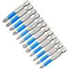 Nikou 12 Cacciaviti Magnetici in Acciaio S2, PZ1, PZ2, PZ3, PH1, PH2, PH3 Set Punte Avvitatore Magnetico Punta a Croce Punta di Azionamento per Cacciaviti Elettrici Manuali