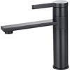 INEX EUROPA Rubinetto lavabo monocomando EDSS STD in acciaio inox con altezza standard (grigio)