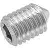 SECCARO Viti di regolazione con punta M4 x 6 mm, acciaio inossidabile V2A VA A2, DIN 914 / ISO 4027, esagono interno, 20 pezzi