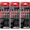 TopsTools 15 lame per seghetto alternativo TopsTools JSTT344D_3 T344D lunghe 152mm per tagli puliti e veloci compatibili con Bosch Dewalt Makita Milwaukee e molti altri
