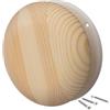LIRAST Ø 100mm Diffusore in Legno per Sauna - Valvola a Disco Regolabile - Rotonda Griglia di Ventilazione