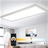 Omdekor Plafoniera a Soffitto LED Dimmerabile 120x30 cm con WIFI TUYA, Lampada Pannello Super Luminosa 40W, Illuminazione Intelligente da 2700K - 6500K per Ufficio Soggiorno Cucina Garage Camera dei Bambini