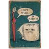 Lilibeila Decorazione da parete per bagno, decorazione da parete per WC, I Hate My Job Oh Please, 20,3 x 30,5 cm