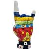 sicilia bedda - Mano Corna in Ceramica di Caltagirone - Altezza 18 Centimetri - Vari Decori (Decoro Carretto Siciliano)