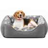 FURTIME Cuccia Cane Letto per Cani Cuscino Lavabile e Antiscivolo Lettino Morbido Divano per Cani Cuccia Cane Interno Taglia Media Brandina per Gatto