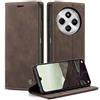 Monweicz Cover Compatibile con Redmi Note 14C, Custodia Portafoglio con Slot per Scheda, Protezione Completa Premium in Pelle PU, Flip Libro Magnetica Redmi Note 14C, Caffè