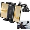 VBGURR Supporto universale per tablet auto, supporto a ventosa per cruscotto e parabrezza, girevole a 360°, regolabile, compatibile con iPad Air/Mini, tablet Android e iPhone 5-13