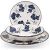 H&H Servizio Tavola 18 Pezzi in Stoneware - Linea Nordic Provence - Piatti Eleganti e Resistenti per 6 Persone - Design Moderno con Finitura Opaca - Lavabili in Lavastoviglie