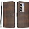 Generic Custodia per Xiaomi Redmi 15 4G Flip Cover Caso Retro in PU Pelle Portafoglio Custodia Carta Fessura Supporto Chiusura Magnetica Cover per Xiaomi Redmi 15 4G, Marrone
