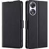 ESTH® Custodia per Oppo A78 5G/A58x 5G/A58 5G con 360° Rotante Staffa, [Compatibile con Supporto Magnetico per Auto], Cover Paraurti PC + TPU, Nero