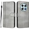Generic Custodia per Xiaomi Redmi Note 15 Flip Cover Caso Retro in PU Pelle Portafoglio Custodia Carta Fessura Supporto Chiusura Magnetica Cover per Xiaomi Redmi Note 15, Grigio