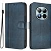 Generic Custodia per Xiaomi Redmi Note 15 Pro Plus Flip Cover Caso Retro in PU Pelle Portafoglio Custodia Carta Fessura Supporto Chiusura Magnetica Cover per Xiaomi Redmi Note 15 Pro Plus, Blu