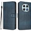 Generic Custodia per Xiaomi Redmi Note 15 Flip Cover Caso Retro in PU Pelle Portafoglio Custodia Carta Fessura Supporto Chiusura Magnetica Cover per Xiaomi Redmi Note 15, Blu