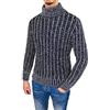 Evoga Pullover Dolcevita Uomo a Collo Alto Invernale in ciniglia (S, 2 Nero MOD. Morbidone)