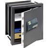 Burg-Wächter Cassaforte Numerica, Cassaforte Biometrica, Karat, Grado Resistenza 0, Profondità Variabile E Ripiano, 27,5-45,7 L, 39,0 Kg, WT 616 FP, Ferro Antico