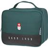 Upain,Borsa di pronto soccorso vuota, piccola borsa medica da viaggio, borsa leggera per medicinali, multifunzionale, a strati per emergenze, casa, ufficio, auto, campeggio, escursionismo (verde)