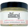 The Natural Deodorant Co, Balsamo Deodorante Pulito Palmarosa + Mandarino 55g, Senza Alluminio, Senza Plastica, Protezione Per Tutto Il Giorno