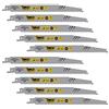 SabreCut 10pcs SCRS2345X_10 200mm 10 TPI S2345X Lame sega a gattuccio | Lama indurita offre taglio rapido e durevole in legno, travi e potatura