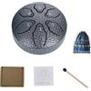 ZIRYXQ Mini tamburo lingua per bambini 6 toni acciaio lingua tamburo per bambini musicale metallo tamburi serbatoio per meditazione yoga istruzione set tamburo suono, mini nota fuori, campanelli alma