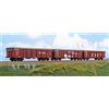 ACME 45198 DB Cargo set di tre carri Tamns895 con pezzature e graffiti,