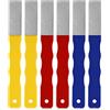 Honoson 6 Pcs Diamond Sharpening Hones Sets Color Coded Diamond Sharpening Stones Tools Flat Hand File Knife Set for Hunting, Outdoor