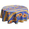 Le linge de Jules Tovaglia Antimacchia Tournesol Blu - Rotonda 160 cm