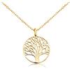 Nuoli® Collana con ciondolo a forma di albero della vita (50 cm) e Acciaio inossidabile, colore: gold, cod. NU189