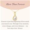 GAVU Collana da Donna in Argento Placcato Oro 14k con Ciondolo Infinito con Perla, Collana Infinito Donna con Ciondolo Perla More than Forever