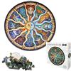 TINYOUTH MEDOYOH 500 Piece Round Puzzle per adulti, Zodiac Horoscope Constellation Puzzle, 48CM/ 18.90in Puzzle di cartone - Family Game Stress Reliever Difficile Sfida Puzzle per bambini Adulti Natale