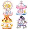MEIEST 4 PZ Mini Set di Mattoni Parco Divertimento, Simulazione Architettura Collezione Particelle Costruzione Mattoni Giocattoli