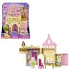 Mattel Disney Princess - Set Componibili Il Castello di Belle, Playset trasportabile con Bambola Belle, 4 Amici e Tanti Accessori, Giocattolo per Bambini, 3+ Anni, HLW94