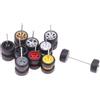 Giyofom 10 set 1/64 pneumatici fuoristrada/in gomma 18,3 mm pneumatici rimovibili per ruota 1:64 modello RC camion off-road SUV colore casuale