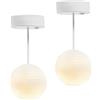 LUNDBY Set di illuminazione per casa delle bambole, 2 pezzi, accessori per la casa delle bambole, lampada a sfera, alimentata a batteria, per casa in miniatura, set di accessori per bambole 1:18