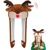 Hifot Stitch Cappello di Natale con orecchie mobili - Novità cappelli di Natale per adulti e bambini - Dress Up Party Gift