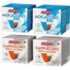 Generico 40 Capsule RISTORA compatibili con Nescafè Dolce Gusto MIX Bevande - 20 MOKACCINO senza LATTOSIO e 20 CAPPUCCINO senza LATTOSIO - Senza Zuccheri Aggiunti -