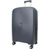 MY TRAVEL BAG Valigia rigida trolley borsa da viaggio in polipropilene (set medio per bagaglio a mano, ruote gemellate a 360°, antracite., Handgepäck (57cm), Valigetta rigida con ruote doppie a 360°