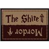 OM3® Divertente zerbino con scritta - The Shire Mordor - Film Fan Fantasy - antiscivolo e lavabile - 60 x 40 cm