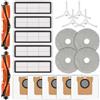 CHAIN PEAK 20 pezzi Ricambi per aspirapolvere robot Xiaomi X20+ X20 Plus/ 1S/ S20 plus/ S20+/ X10+/ X20 pro, 2 spazzole a rullo, 4 spazzole laterali, 5 sacchetti raccoglipolvere, 5 filtri HEPA, 4 panni per mocio