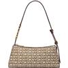 DKNY Avril Top Zip Shoulder Bag, Borsa a tracolla Donne, Cino/Cioccolato
