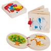 Goki Set 3 libri immagini in legno Elefante