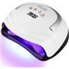 UIHOL Professionale Lampada UV LED Unghie, 380W 81 sfere di lampada a LEDs, Semipermanente Curare Rapidamente Pedicure Fornetto per Tutti i Smalti, Automatico Sensore per Manicure a Casa e in Salone
