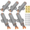 Powerruif Apriporta a pressione Push to Open, 6 pezzi Heavy Duty Push Open Apriporta per armadio 40 N, chiusura a scatto a molla per armadio da cucina, armadio, cassettiera