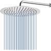 Voolan Soffione Doccia Voolan Rain con Braccio di Estensione, Soffioni a Pioggia in Acciaio Inossidabile, Soffione Doccia 30cm Rotondo ad Alto Flusso (Braccio Doccia 38cm)